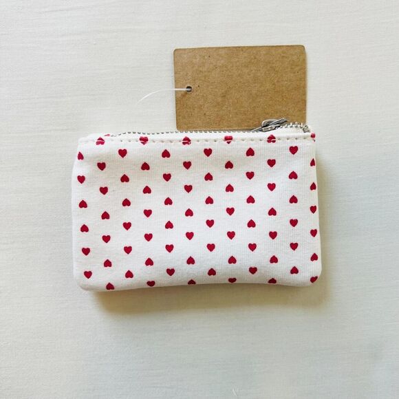 BNWT Brandy Melville/John Galt Heart Patterned Coin Purse - Picture 1 of 1